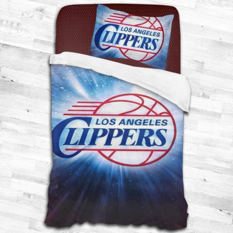 Nba La Clippers Logo Type 1821 Bedding Sets Sporty Bedroom Home Decor
