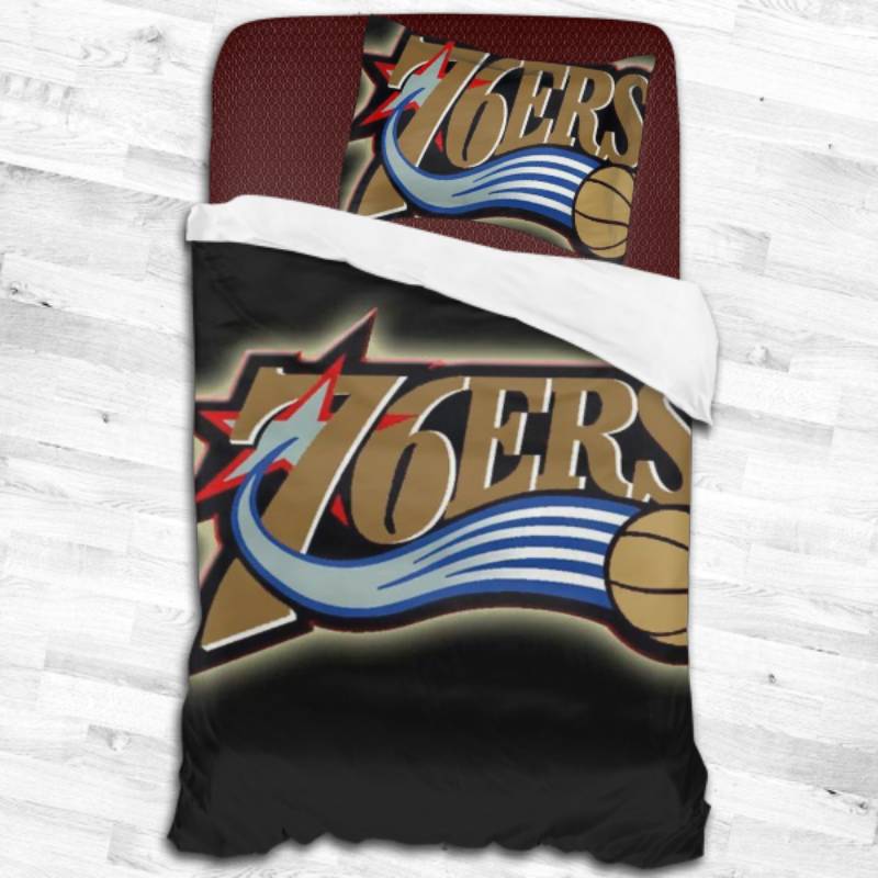 Philadelphia 76Ers Logo Type 1847 Bedding Sets Sporty Bedroom Home Decor