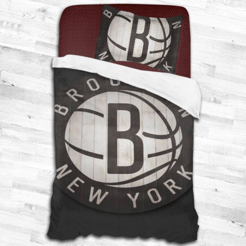 Brooklyn Nets Logo Type 1850 Bedding Sets Sporty Bedroom Home Decor