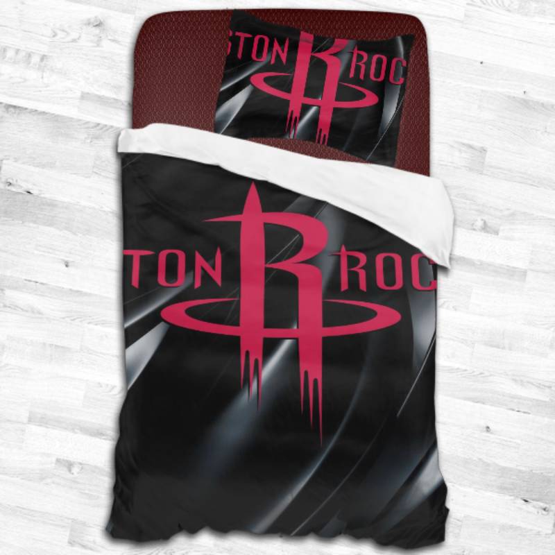 Nba Houston Rockets Logo Type 1887 Bedding Sets Sporty Bedroom Home Decor