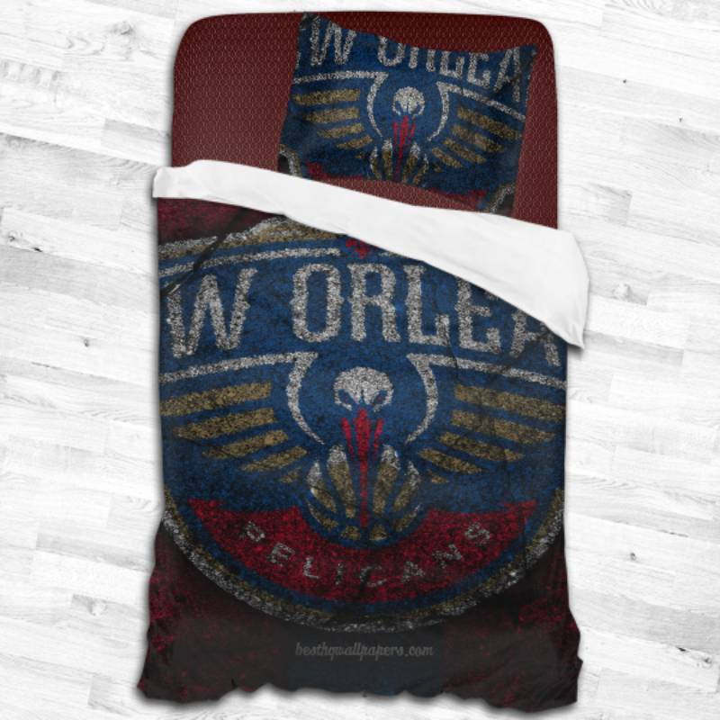Nba New Orleans Pelicans Logo Type 1967 Bedding Sets Sporty Bedroom Home Decor