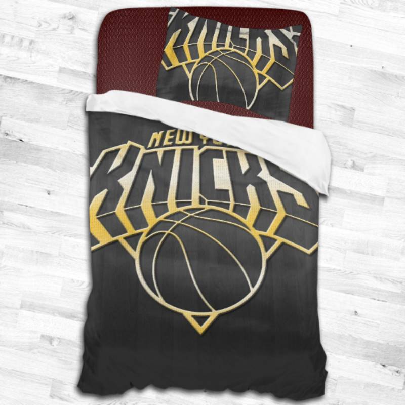 Nba New York Knicks Logo Type 1969 Bedding Sets Sporty Bedroom Home Decor