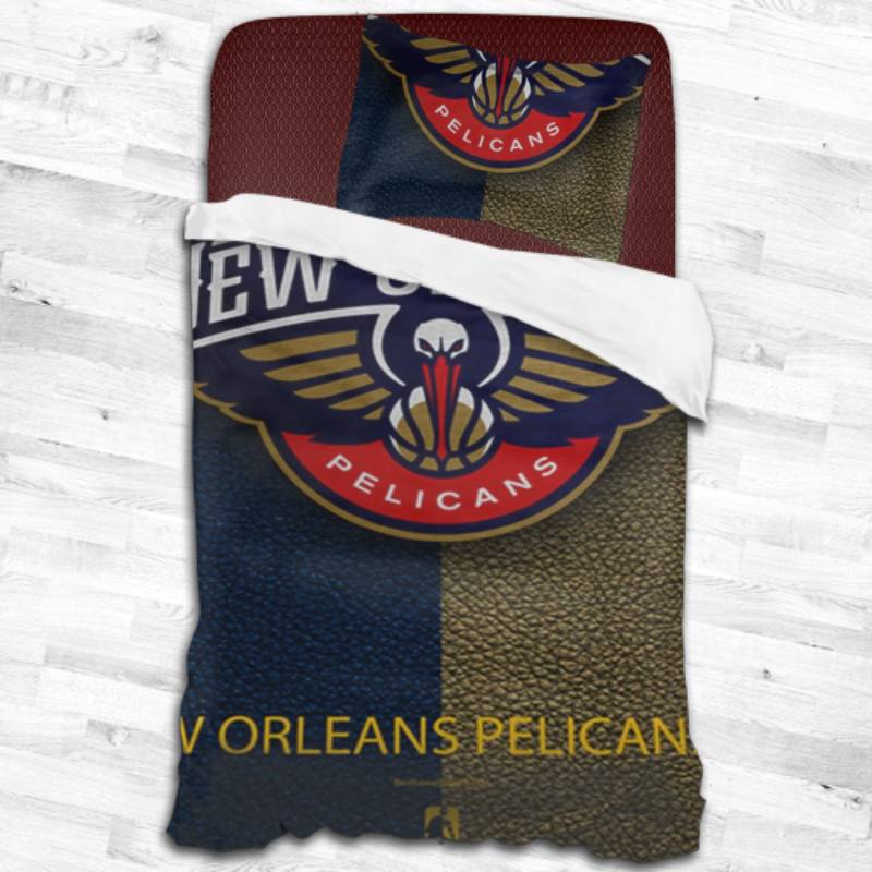 Nba New Orleans Pelicans Logo Type 1971 Bedding Sets Sporty Bedroom Home Decor