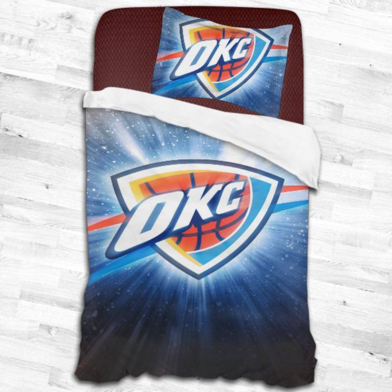 Oklahoma City Thunder Logo Type 1972 Bedding Sets Sporty Bedroom Home Decor