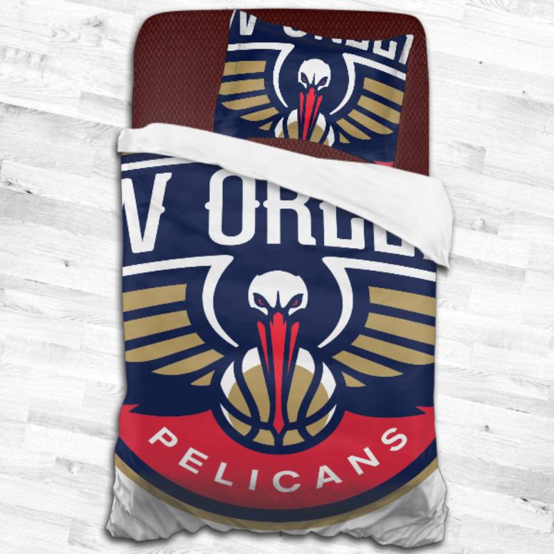 Nba New Orleans Pelicans Logo Type 1976 Bedding Sets Sporty Bedroom Home Decor