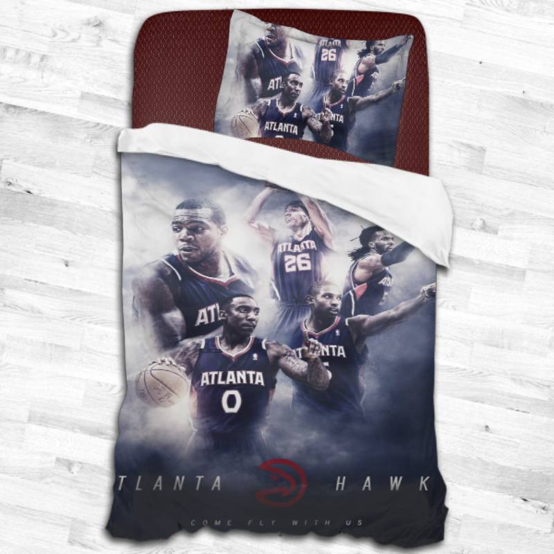 Atlanta Hawks Logo Type 1994 Bedding Sets Sporty Bedroom Home Decor