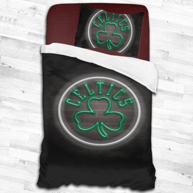 Boston Celtics Logo Type 1998 Bedding Sets Sporty Bedroom Home Decor