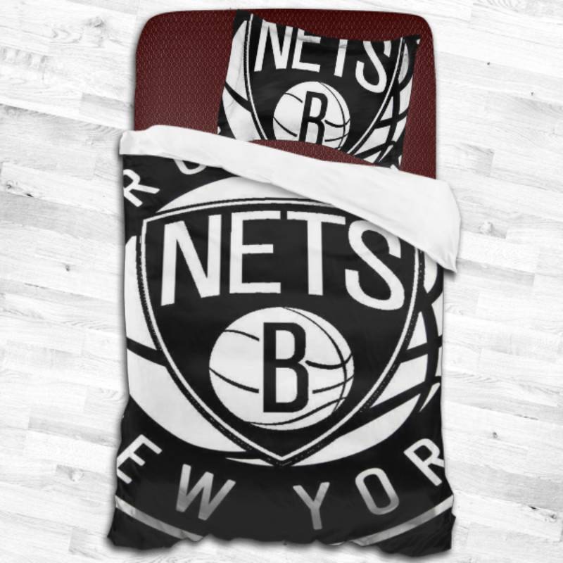 Brooklyn Nets Logo Type 2002 Bedding Sets Sporty Bedroom Home Decor