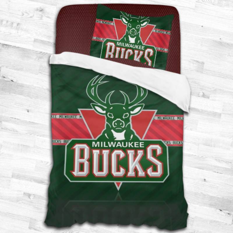 Nba Milwaukee Bucks Logo Type 2107 Bedding Sets Sporty Bedroom Home Decor