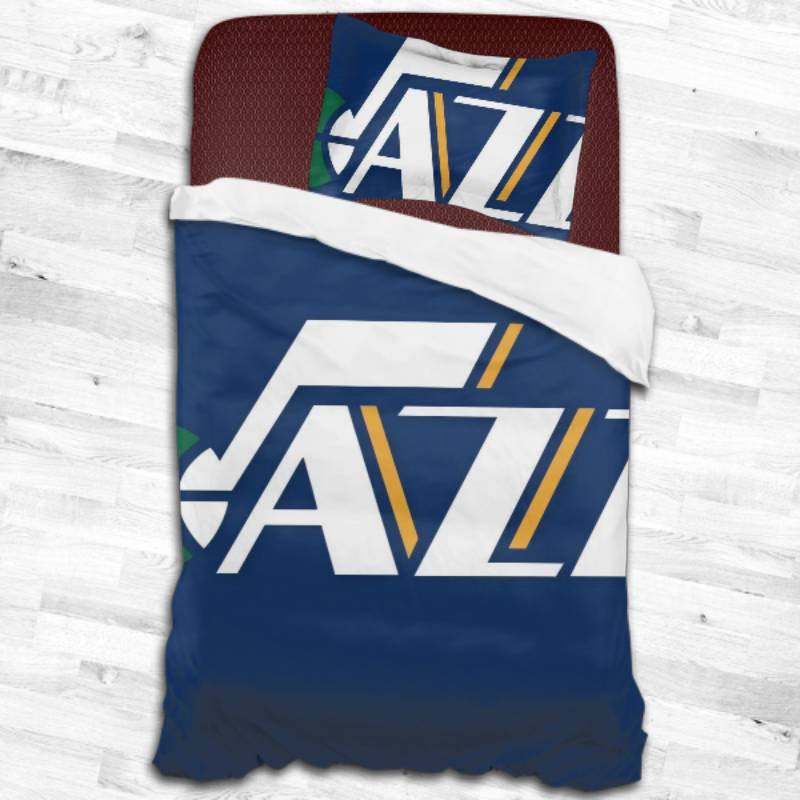 Nba Utah Jazz Logo Type 2110 Bedding Sets Sporty Bedroom Home Decor