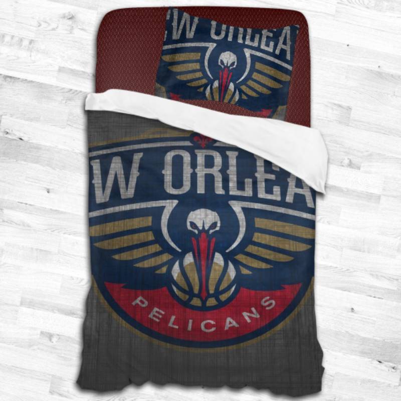 New Orleans Pelicans Logo Type 2111 Bedding Sets Sporty Bedroom Home Decor