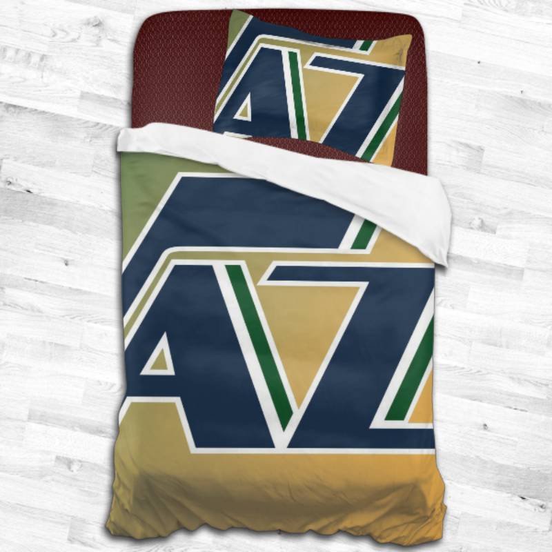 Nba Utah Jazz Logo Type 2112 Bedding Sets Sporty Bedroom Home Decor