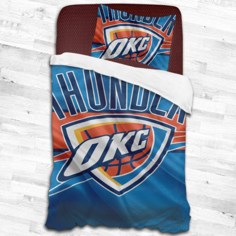 Oklahoma City Thunder Logo Type 2173 Bedding Sets Sporty Bedroom Home Decor