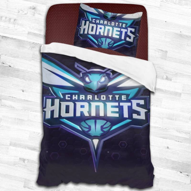 Charlotte Hornets Logo Type 2187 Bedding Sets Sporty Bedroom Home Decor
