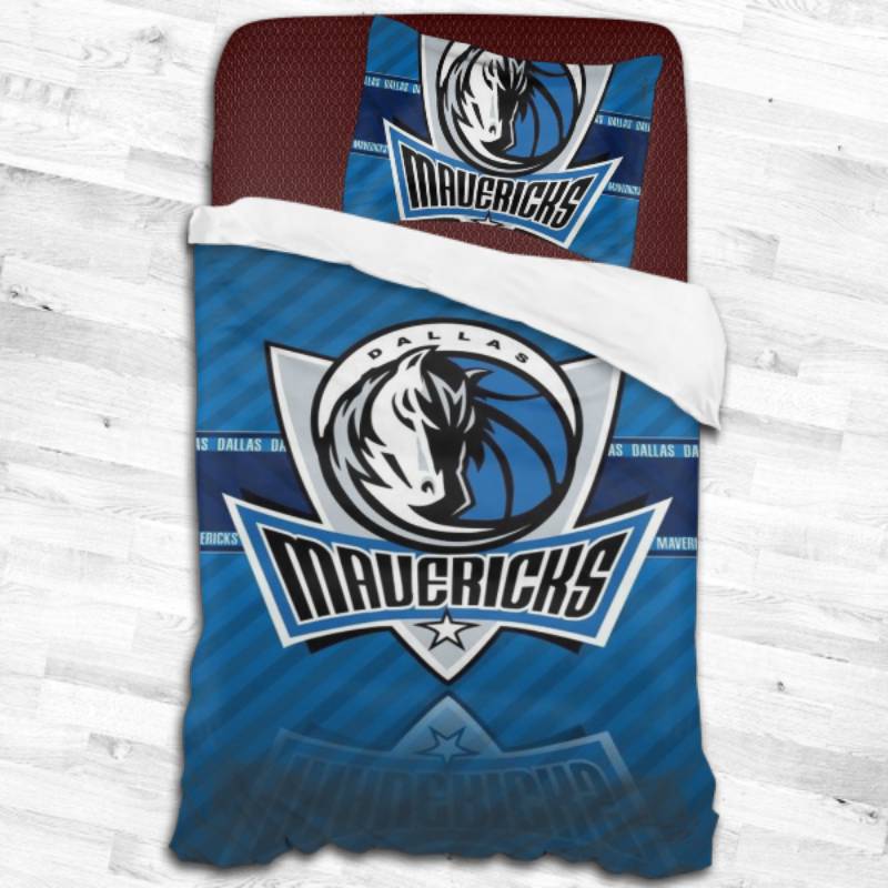 Nba Dallas Mavericks Logo Type 2207 Bedding Sets Sporty Bedroom Home Decor