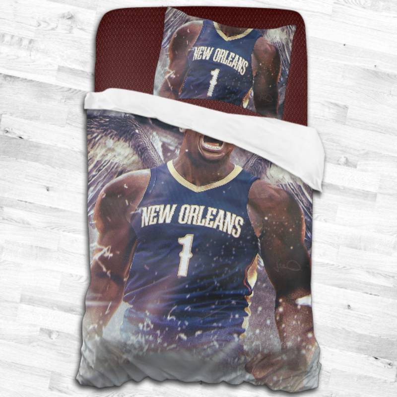 Nba New Orleans Pelicans Logo Type 2219 Bedding Sets Sporty Bedroom Home Decor