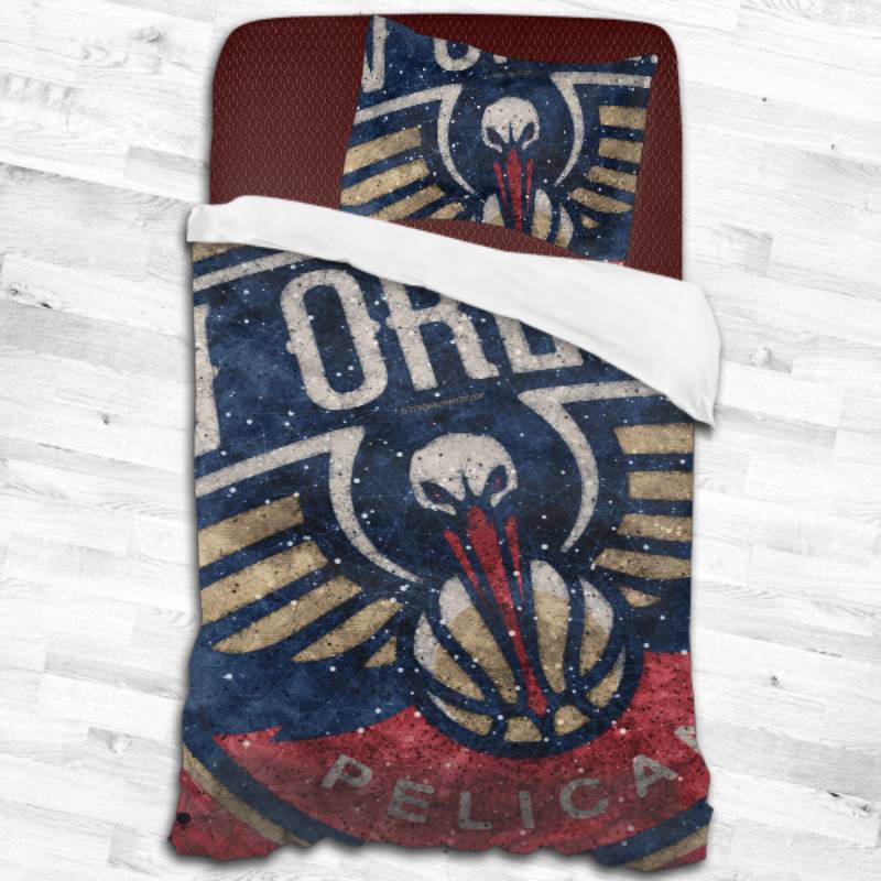 Nba New Orleans Pelicans Logo Type 2227 Bedding Sets Sporty Bedroom Home Decor