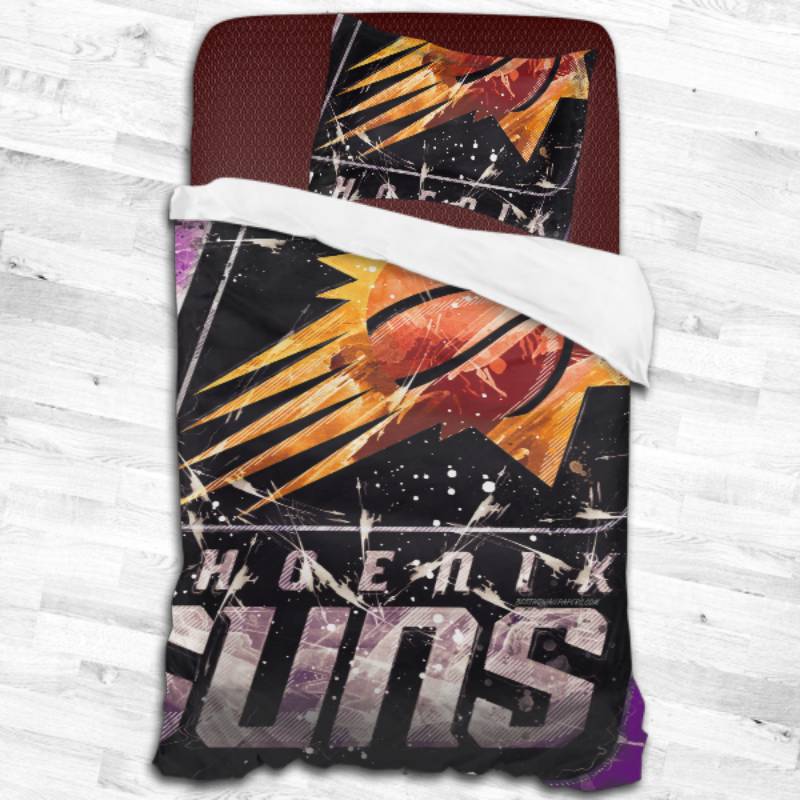 Nba Phoenix Suns Logo Type 2230 Bedding Sets Sporty Bedroom Home Decor