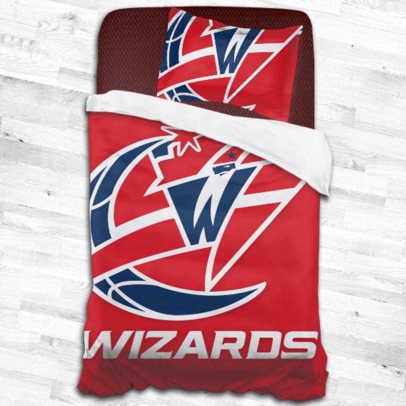 Nba Washington Wizards Logo Type 2234 Bedding Sets Sporty Bedroom Home Decor
