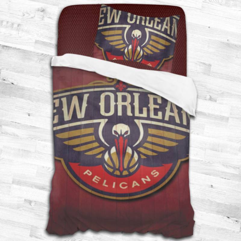New Orleans Pelicans Logo Type 2235 Bedding Sets Sporty Bedroom Home Decor