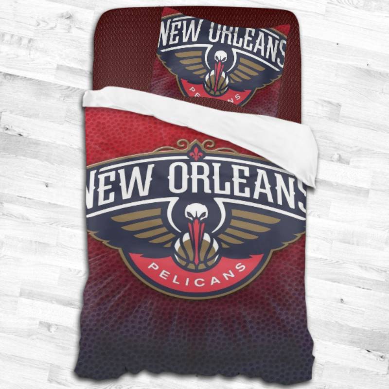 New Orleans Pelicans Logo Type 2236 Bedding Sets Sporty Bedroom Home Decor