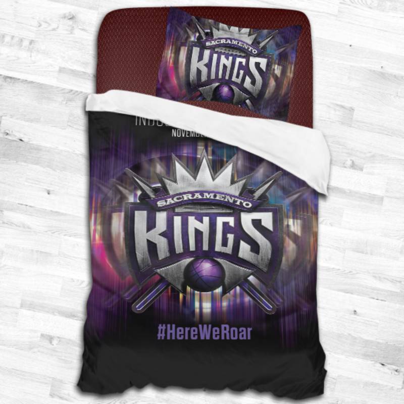 Sacramento Kings Logo Type 2244 Bedding Sets Sporty Bedroom Home Decor