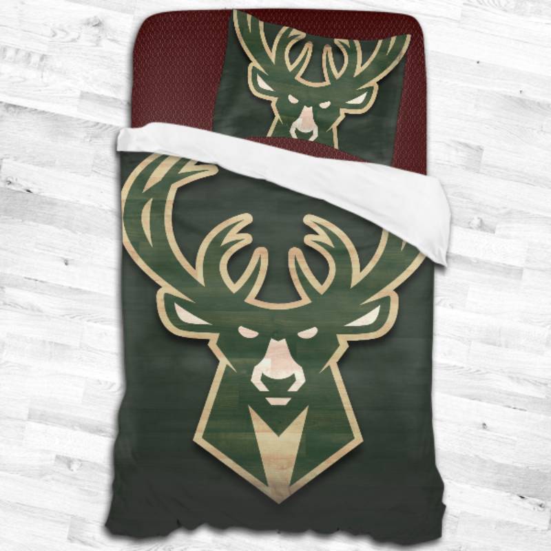 Milwaukee Bucks Logo Type 2248 Bedding Sets Sporty Bedroom Home Decor