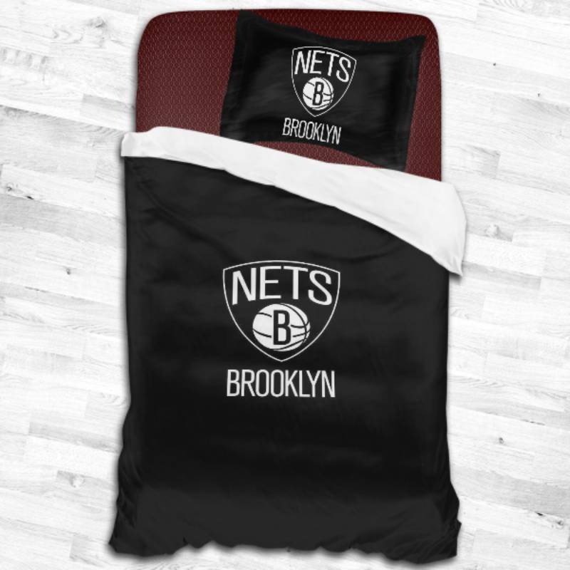 Nba Brooklyn Nets Logo Type 2254 Bedding Sets Sporty Bedroom Home Decor