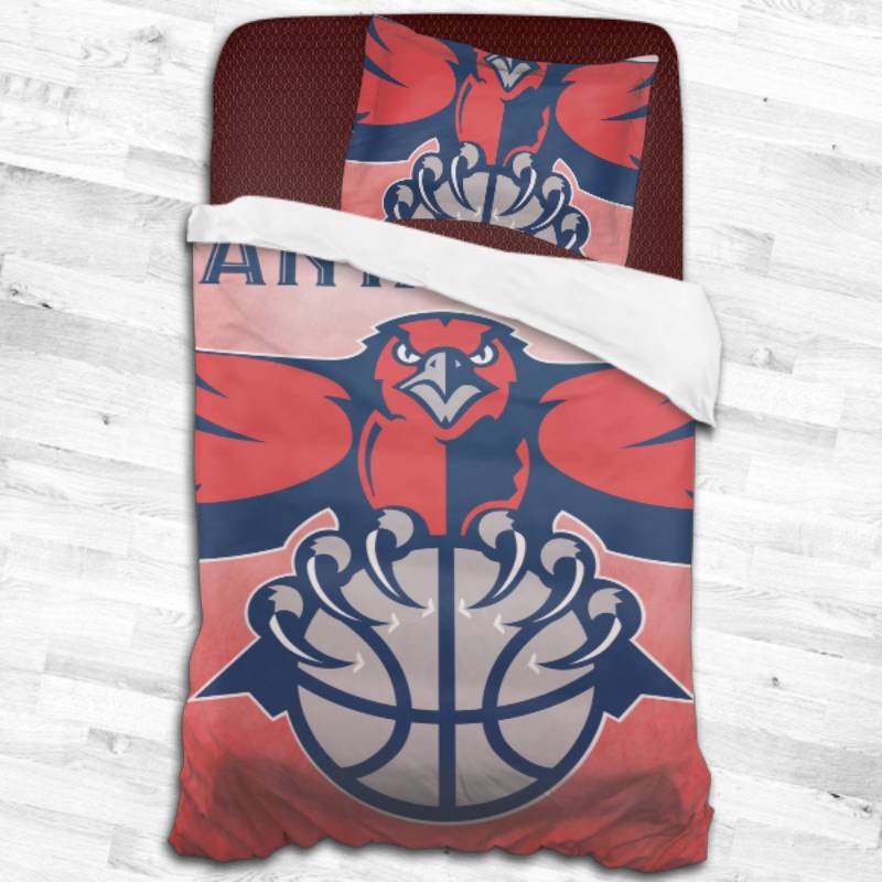 Nba Atlanta Hawks Logo Type 2257 Bedding Sets Sporty Bedroom Home Decor