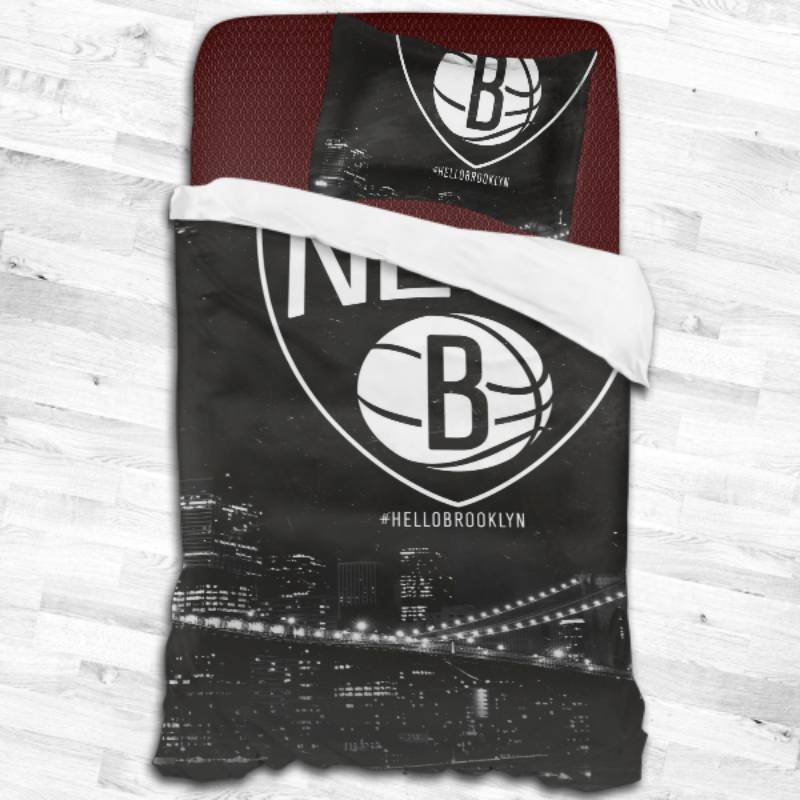 Nba Brooklyn Nets Logo Type 2258 Bedding Sets Sporty Bedroom Home Decor
