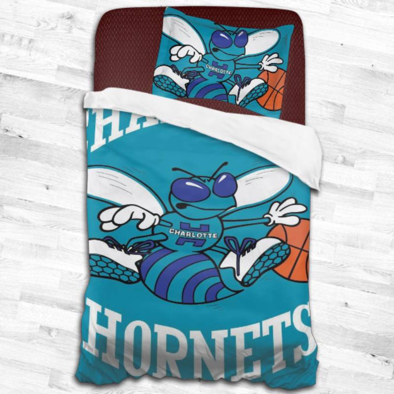 Nba Charlotte Hornets Logo Type 2259 Bedding Sets Sporty Bedroom Home Decor