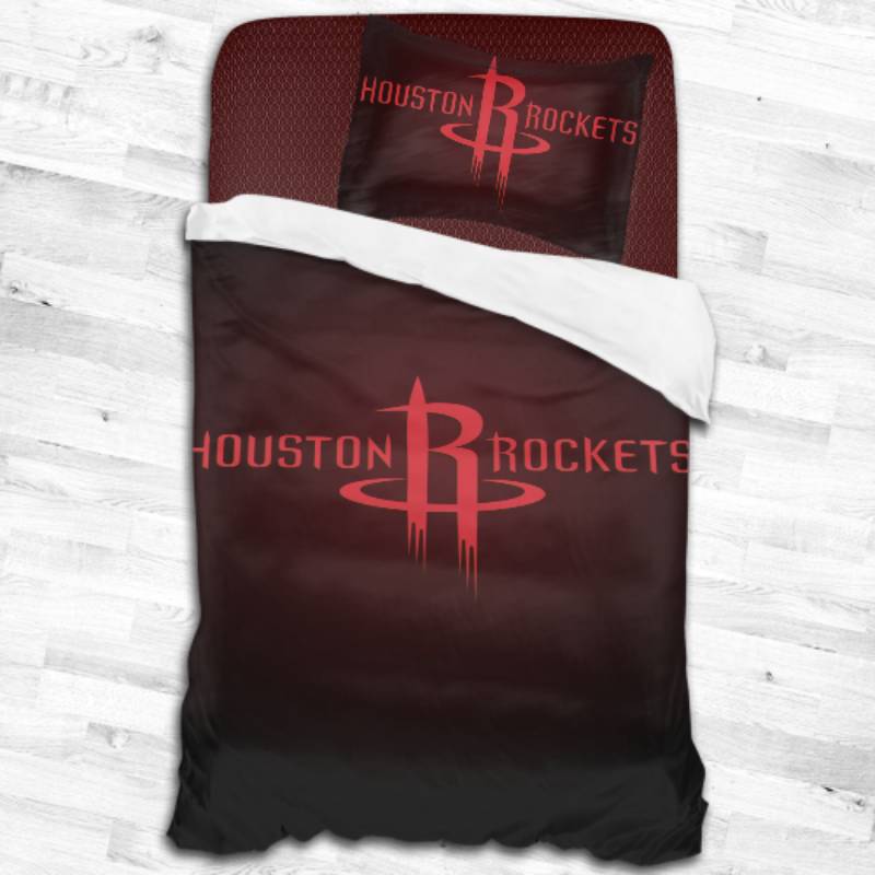 Nba Houston Rockets Logo Type 2274 Bedding Sets Sporty Bedroom Home Decor