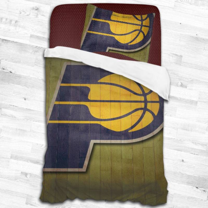 Nba Indiana Pacers Logo Type 2275 Bedding Sets Sporty Bedroom Home Decor