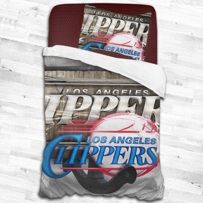 Nba La Clippers Logo Type 2278 Bedding Sets Sporty Bedroom Home Decor