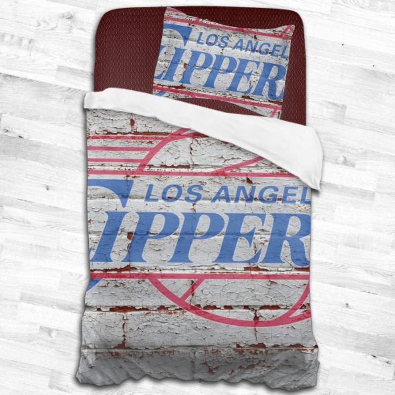 Nba La Clippers Logo Type 2280 Bedding Sets Sporty Bedroom Home Decor