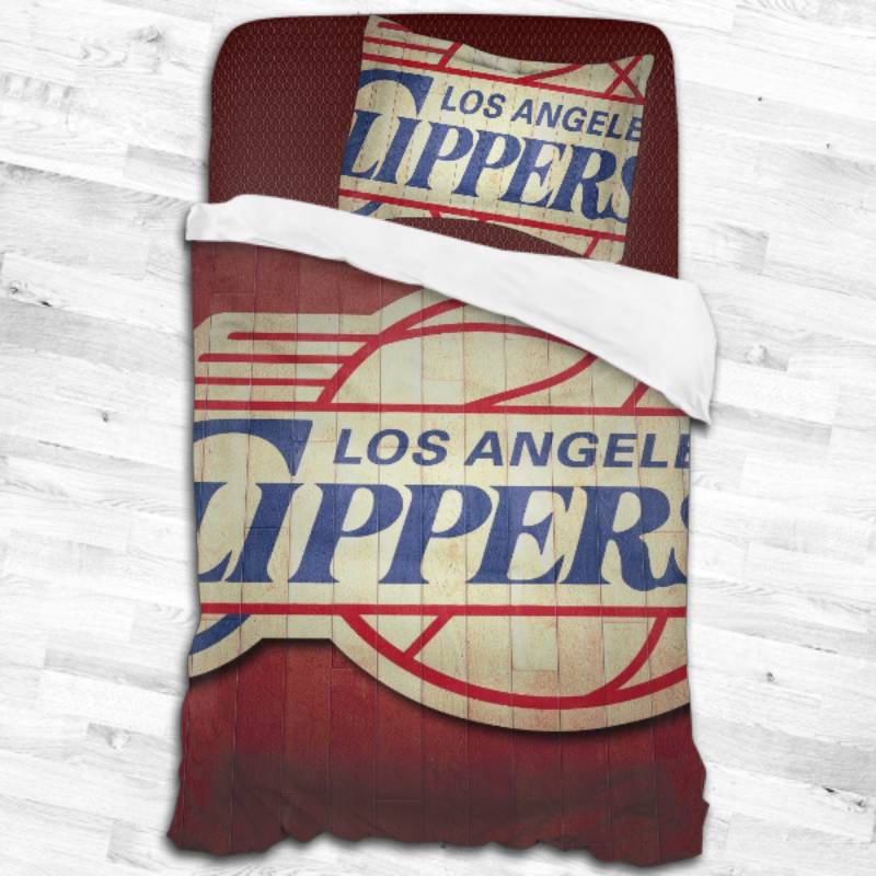 Nba La Clippers Logo Type 2282 Bedding Sets Sporty Bedroom Home Decor