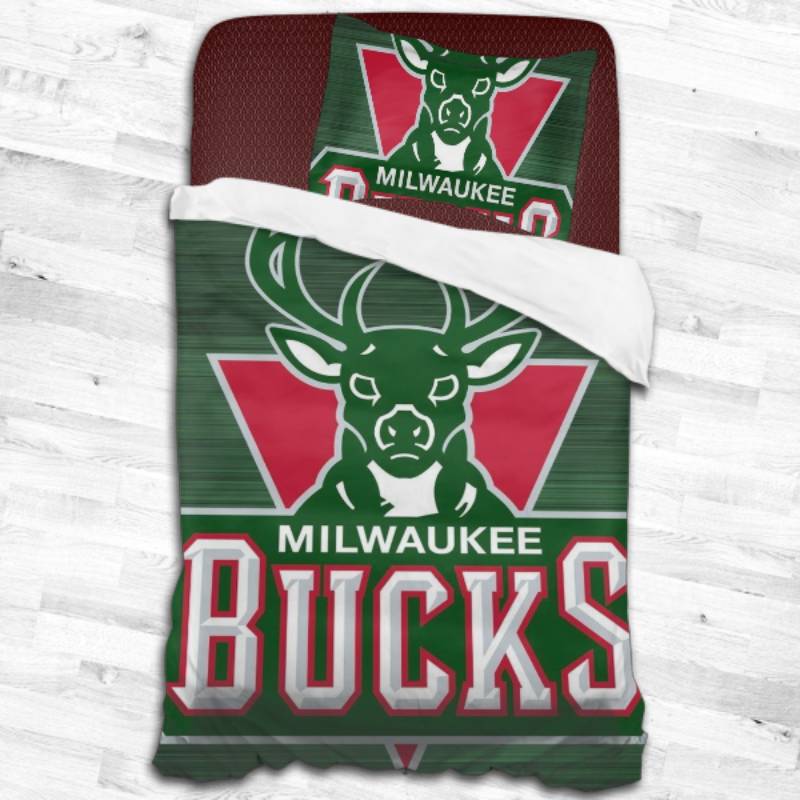 Nba Milwaukee Bucks Logo Type 2292 Bedding Sets Sporty Bedroom Home Decor