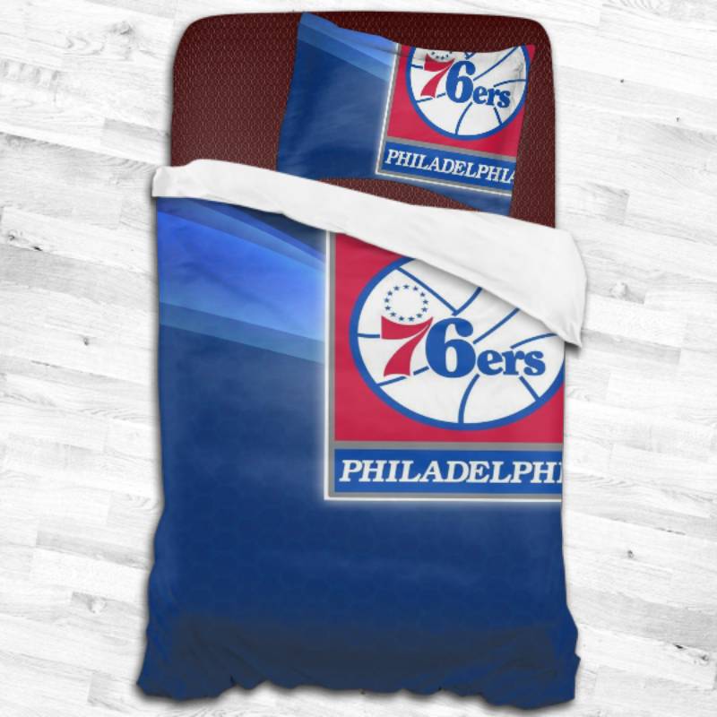 Nba Philadelphia 76Ers Logo Type 2300 Bedding Sets Sporty Bedroom Home Decor