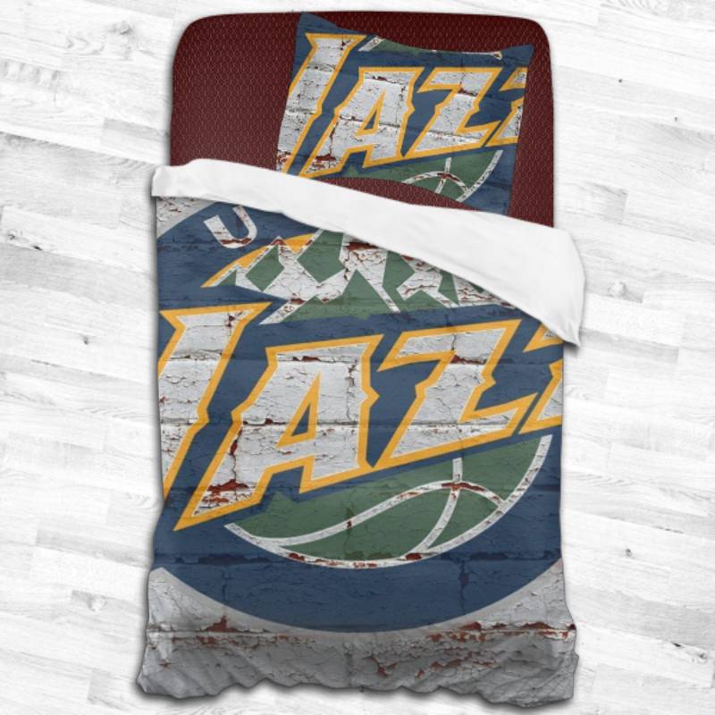 Nba Utah Jazz Logo Type 2311 Bedding Sets Sporty Bedroom Home Decor