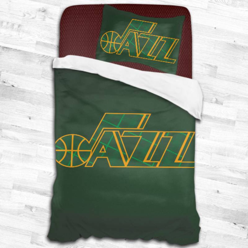 Nba Utah Jazz Logo Type 2314 Bedding Sets Sporty Bedroom Home Decor