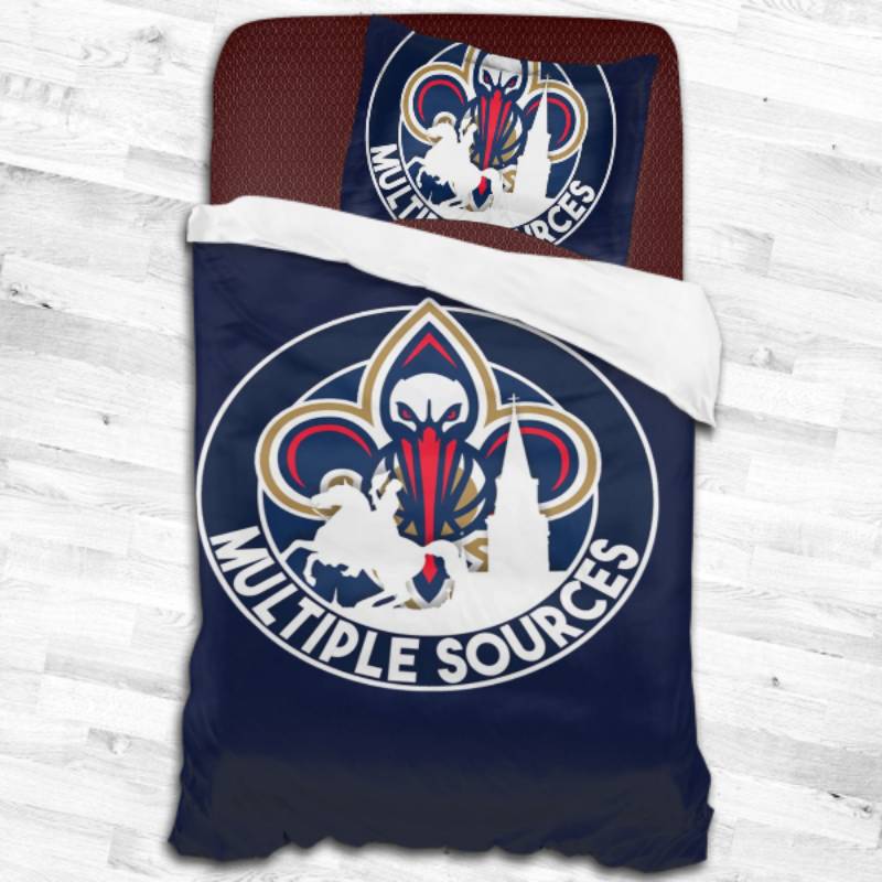 New Orleans Pelicans Logo Type 2319 Bedding Sets Sporty Bedroom Home Decor