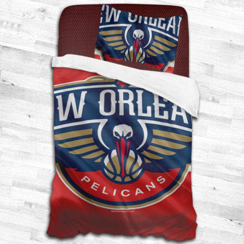 New Orleans Pelicans Logo Type 2321 Bedding Sets Sporty Bedroom Home Decor