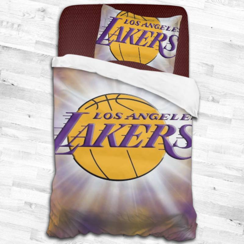 Los Angeles Lakers Logo Type 2340 Bedding Sets Sporty Bedroom Home Decor