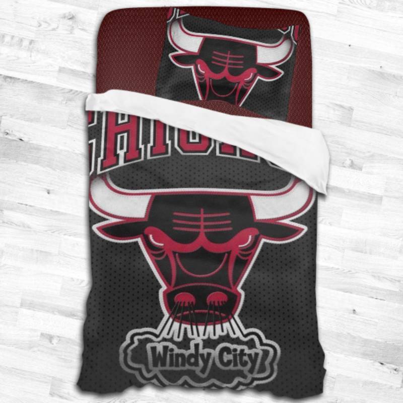 Nba Chicago Bulls Logo Type 2346 Bedding Sets Sporty Bedroom Home Decor