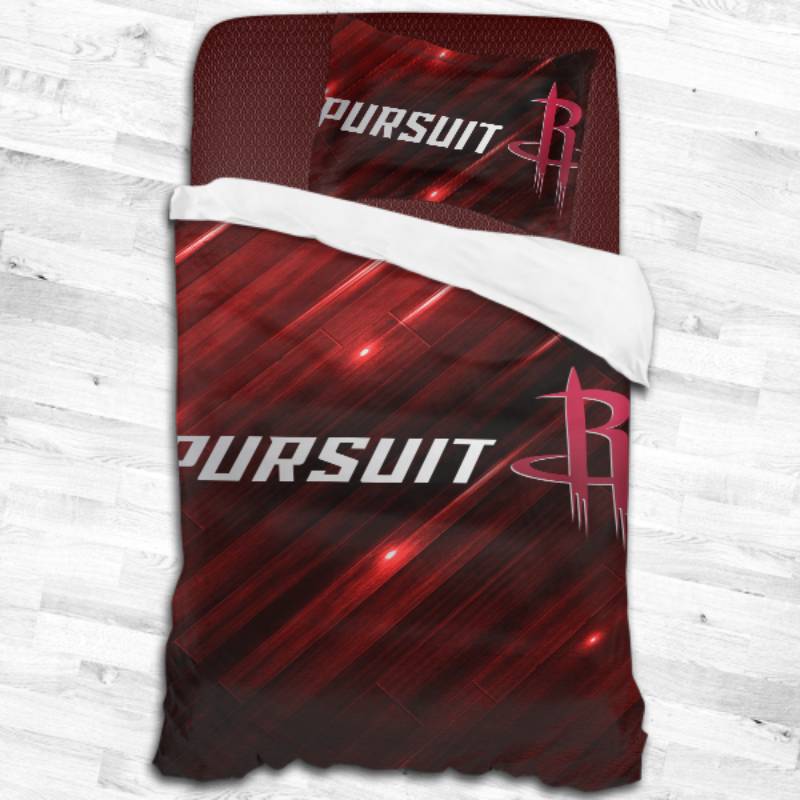Nba Houston Rockets Logo Type 2350 Bedding Sets Sporty Bedroom Home Decor