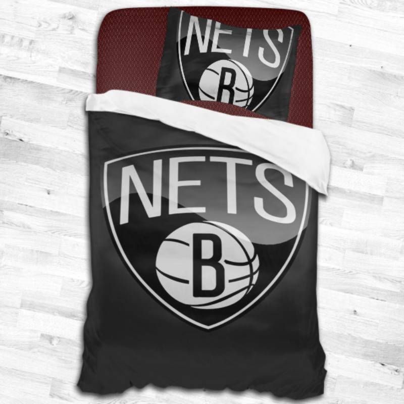 Nba Brooklyn Nets Logo Type 2353 Bedding Sets Sporty Bedroom Home Decor