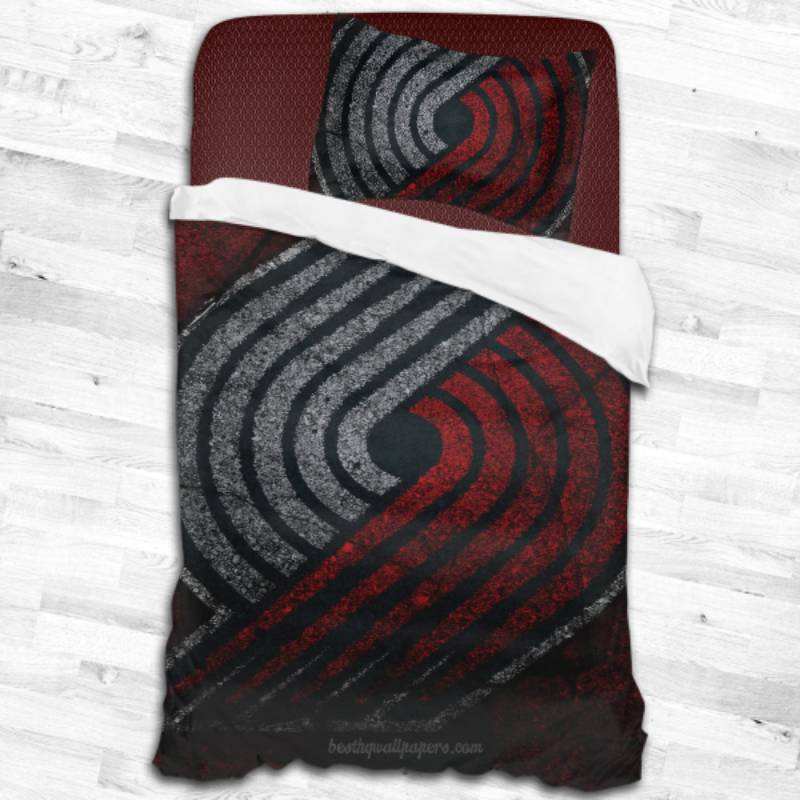 Nba Portland Trail Blazers Logo Type 2365 Bedding Sets Sporty Bedroom Home Decor