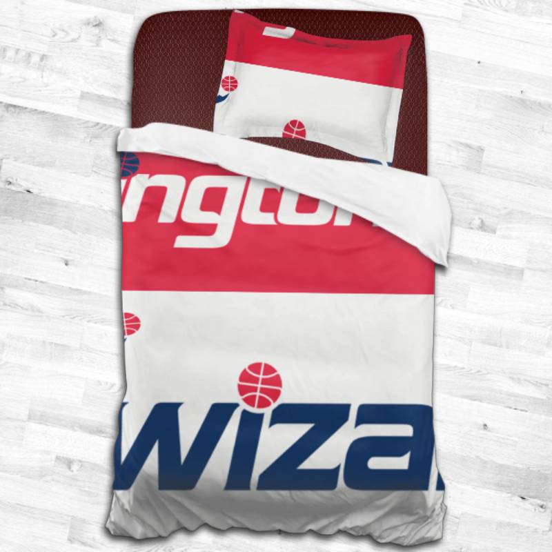 Nba Washington Wizards Logo Type 2368 Bedding Sets Sporty Bedroom Home Decor