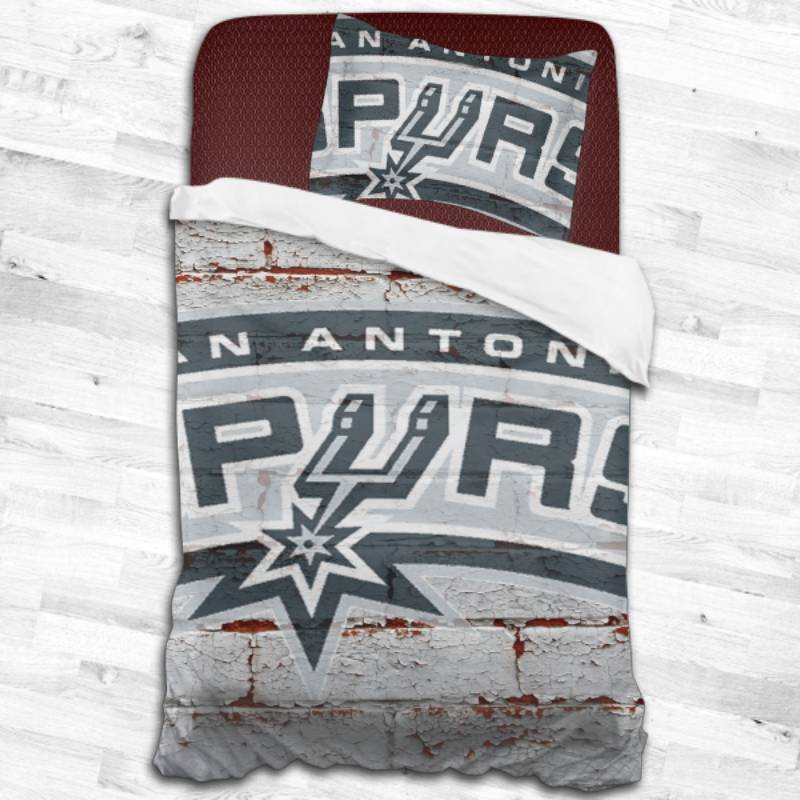 San Antonio Spurs Logo Type 2380 Bedding Sets Sporty Bedroom Home Decor