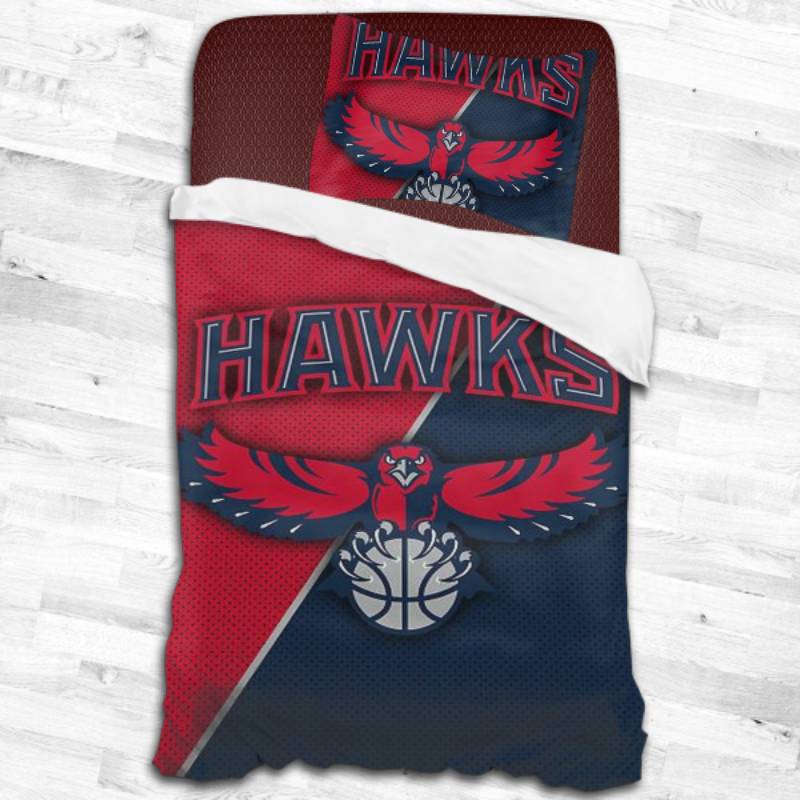 Atlanta Hawks Logo Type 2382 Bedding Sets Sporty Bedroom Home Decor